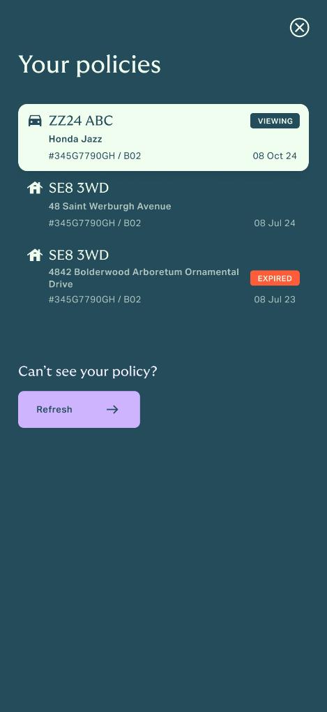 List of policies