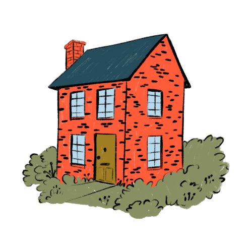 cartoon of a home