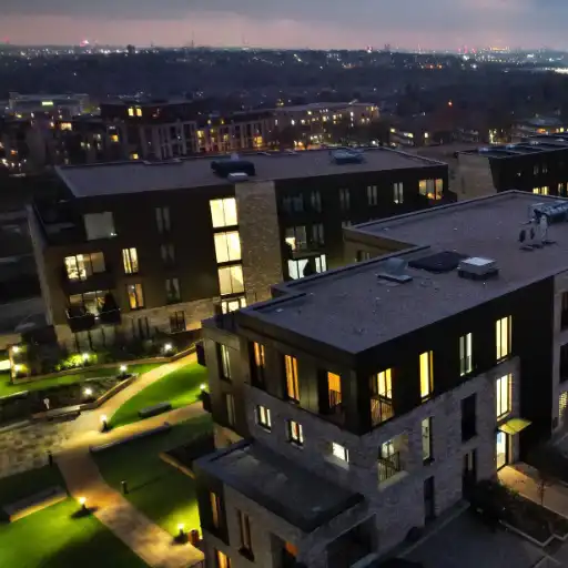 Apartment blocks with a Flat Roof