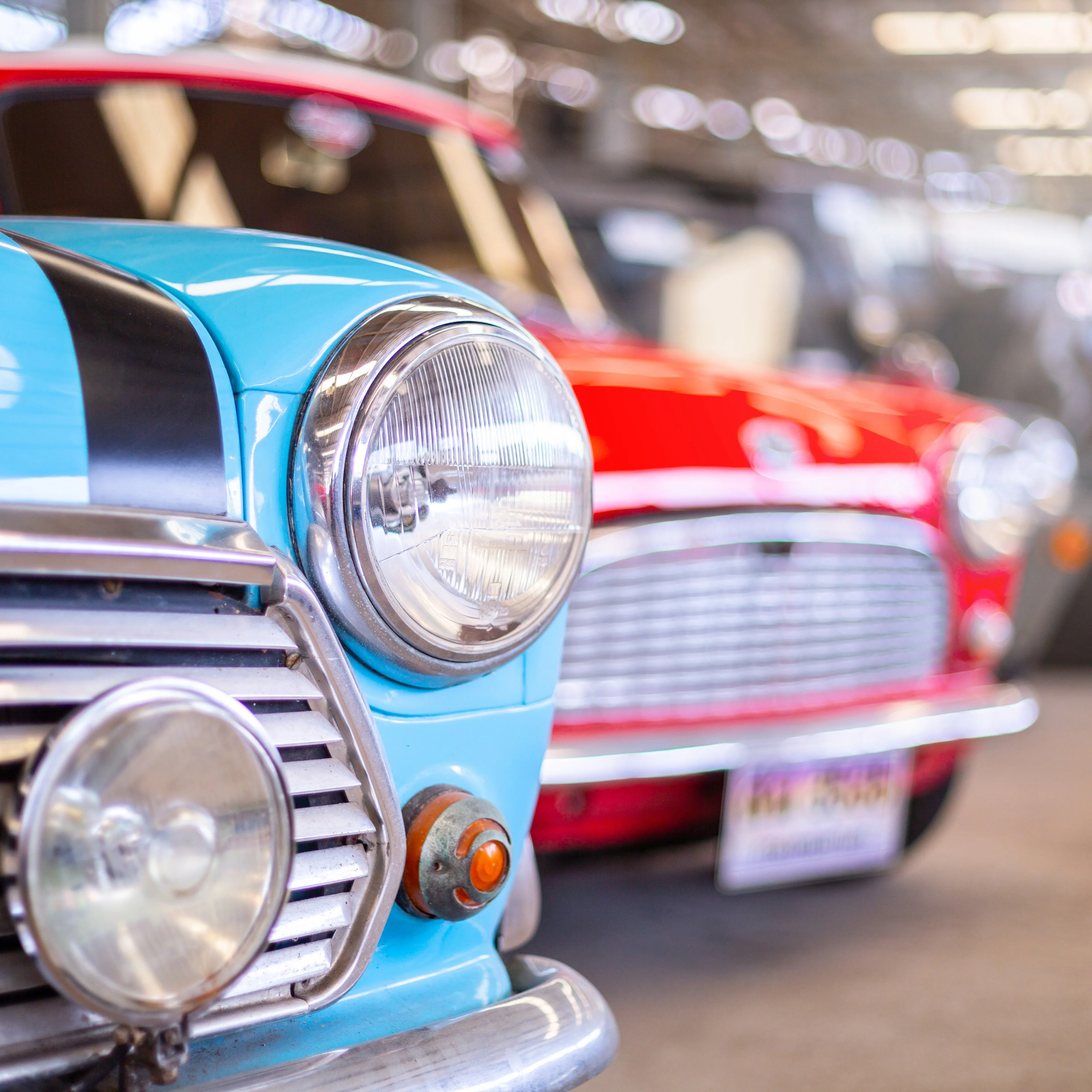 Parked Classic Cars